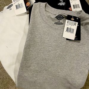 Dickies This is assortment of three large 100% percent cotton T-shirts!